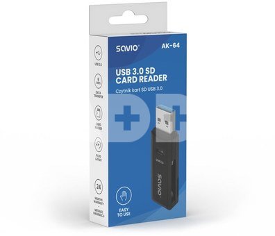 Savio SD card reader AK-64
