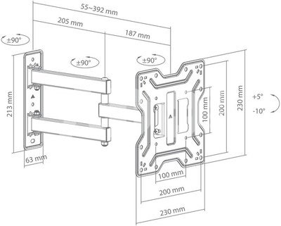 Sbox LCD-423 (23-43"/30kg/200x200)