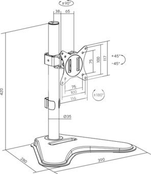 Sbox LCD-F012-2 (17-32/9kg/100x100)
