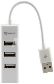 Sbox USB 4 Ports USB HUB H-204W white
