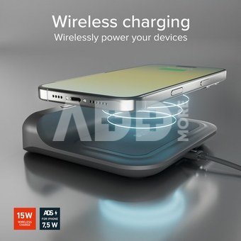 SBS alarm clock + wireless charger 15W