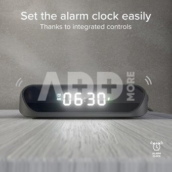 SBS alarm clock + wireless charger 15W