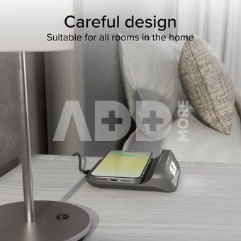 SBS alarm clock + wireless charger 15W