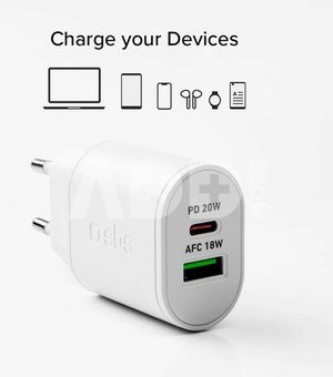 SBS charger USB/USB-C 20W, white