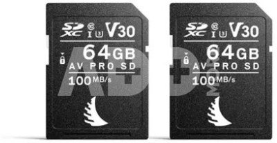 AngelBird AV PRO SD 64GB V30 Nikon 2 PACK