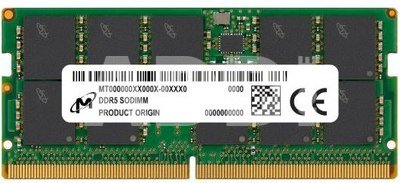 Server Memory Module|MICRON|DDR5|16GB|ECC|5600 MHz|CL 46|1.1 V|MTC10C1084S1TC56BR