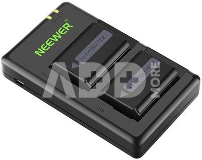 Set of 2 Sony replacement batteries and a NEEWER NP-FW50 charger