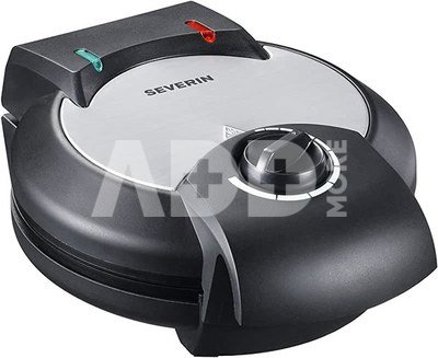 Severin Waffle maker 2103 Brushed stainless steel-black, 1300 W, Round, Number of waffles 1