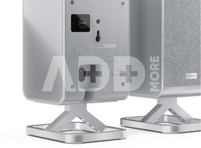 Sharp HT-SPR52021(SL) Q Soundbar 2.0.2 Wireless Rear Surround Speakers, Silver | Sharp