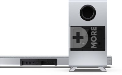 Sharp HT-SBW53121(SL) Q 3.1.2 Dolby Atmos/ DTS:X Soundbar with Wireless Subwoofer, Silver | Sharp
