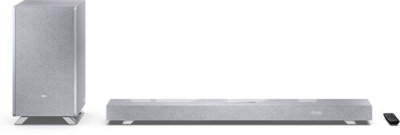 Sharp HT-SBW53121(SL) Q 3.1.2 Dolby Atmos/ DTS:X Soundbar with Wireless Subwoofer, Silver | Sharp