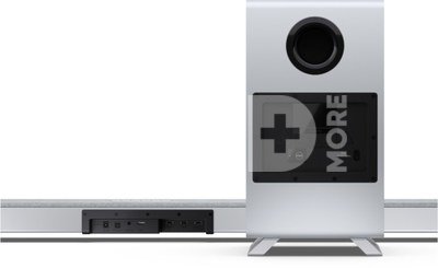 Sharp HT-SBW55121(SL) Q 5.1.2 Dolby Atmos/ DTS:X Soundbar with Wireless Subwoofer, Silver | Sharp