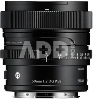 Sigma 50mm F2 DG [Contemporary] Black - SONY E