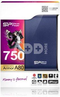 SILICON POWER 2TB, PORTABLE HARD DRIVE ARMOR A80, BLUE