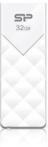SILICON POWER 32GB, USB 2.0 FLASH DRIVE ULTIMA U03, WHITE