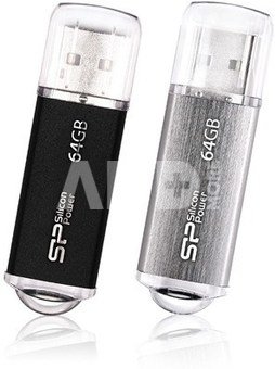 SILICON POWER 64GB, USB 2.0 FLASH DRIVE ULTIMA II I-SERIES, BLACK
