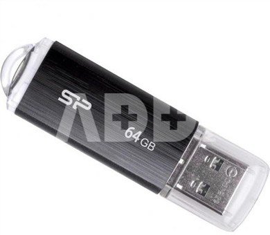 SILICON POWER 64GB, USB 2.0 FLASH DRIVE, ULTIMA U02, BLACK