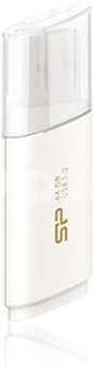 SILICON POWER 64GB, USB 3.0 FLASH DRIVE, BLAZE SERIES B06, White