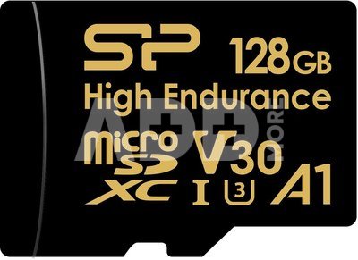 Silicon Power memory card microSDXC 128GB High Endurance + adapter