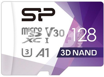 Silicon Power карта памяти microSDXC 128GB Superior Pro V30 + адаптер