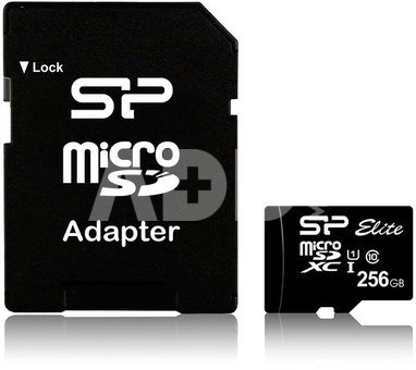 Silicon Power memory card microSDXC 256GB Elite UHS-I Class 10 + adapter