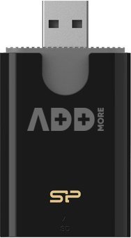 Silicon Power Combo Card Reader Type-A USB 3.2, SD/MMC Card, microSD Card