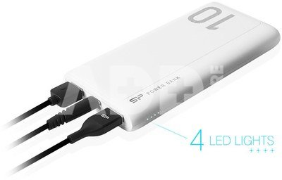 Silicon Power аккумуляторный банк GP15 10000mAh, белый