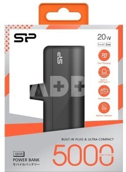 SILICON POWER Power Bank QD50 5000mAh Quick Energy, Black