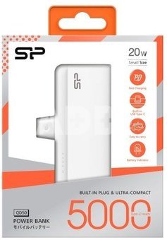 SILICON POWER Power Bank QD50 5000mAh Quick Energy, White