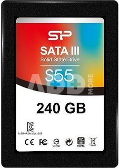 SILICON POWER SSD S55 240GB 2.5" SATAIII 6Gb/s Read Speed: Up to 520MB/s, Write Speed: Up to 460MB/s