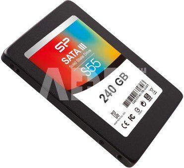 SILICON POWER SSD S55 240GB 2.5" SATAIII 6Gb/s Read Speed: Up to 520MB/s, Write Speed: Up to 460MB/s