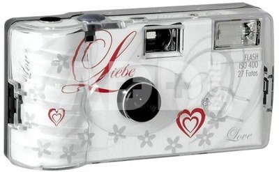 Single use Camera Flash 400 27 Love white Liebe