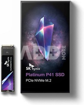 SK Hynix Platinum P41 SSD | 1000 GB | Solid-state drive interface PCIe Gen4x4 | Read speed 7000 MB/s | Write speed 6500 MB/s