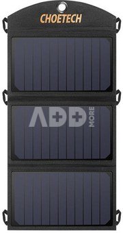 Skl&aacute;dac&iacute; sol&aacute;rn&iacute; nab&iacute;ječka Choetech SC001 19W 2xUSB (čern&aacute;)
