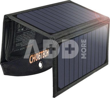 Skl&aacute;dac&iacute; sol&aacute;rn&iacute; nab&iacute;ječka Choetech SC001 19W 2xUSB (čern&aacute;)