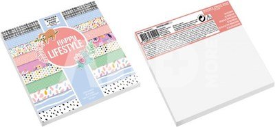 Fujifilm Skrebinimo popieriaus rinkinys LIFESTYLE 15x15 cm, 100 g/m2, 30 lapų, 10 skirtingų dizainų
