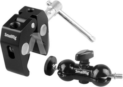 SMALLRIG 1138 DOUBLE BALLHEAD W/CLAMP & 1/4" SCREW