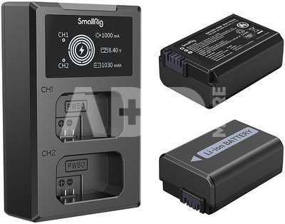 SmallRig 3818 NP FW50 Camera Batterij en Oplaad Kit