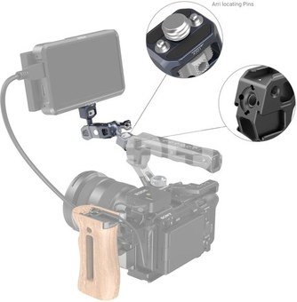 SMALLRIG 3874 MAGIC ARM WITH DUAL BALL HEADS (1/4"-20 SCREW AND ARRI LOCATING SCREW)