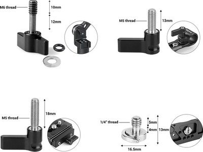 SMALLRIG 3995 SCREW RATCHET WINGNUT SET