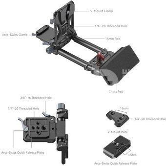 SmallRig 4063 Advanced Compact V Mount Battery Mounting System