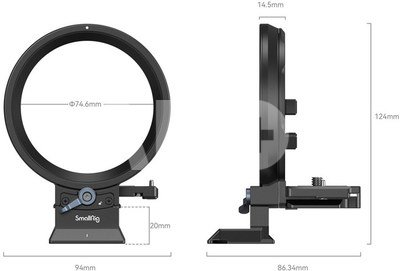 SMALLRIG 4300 ROTATABLE HORIZONTAL-TO-VERTICAL MOUNT PLATE KIT FOR CANON R-SERIES CAMERAS