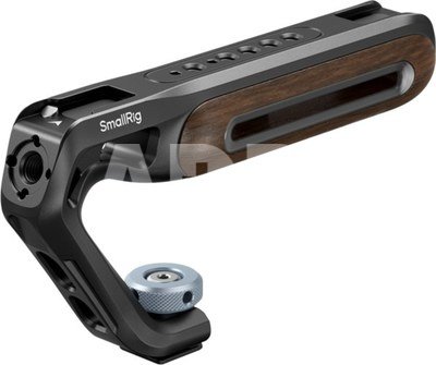 SmallRig 5250 Wooden Top Handle with Cold Shoe Mount