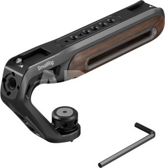 SmallRig 5252 Wooden Top Handle with 1/4''-20 and ARRI 3/8''-16 Locating Screw