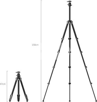 SmallRig 5478 Portable Photo Carbon Fiber Tripod