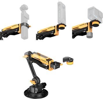 SmallRig 5528 mini Shock Absorber Arm for DJI Osmo Pocket 3 / GoPro HERO13 / Insta360 X4（BumbleBee)