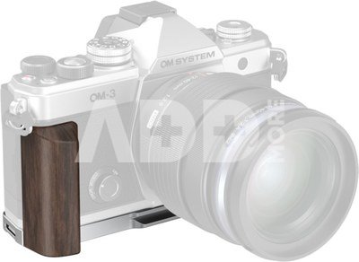 SmallRig 5563 L-Shaped Mount Plate with Wooden Handle for OM SYSTEM OM-3