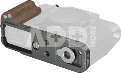 SmallRig 5668 L-Shaped Mount Plate w Wooden Handle for FUJIFILM X-T30 / T30 II / T30 III Charcoal