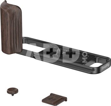 SmallRig 6237 L-Shaped Mount Plate with Wooden Handle for FUJIFILM X-E5 (Ebony, Black)
