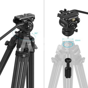 SmallRig 5441 AD14 Heavy-Duty Carbon Fiber Tripod